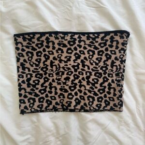Leopard Print Women's Crop-top